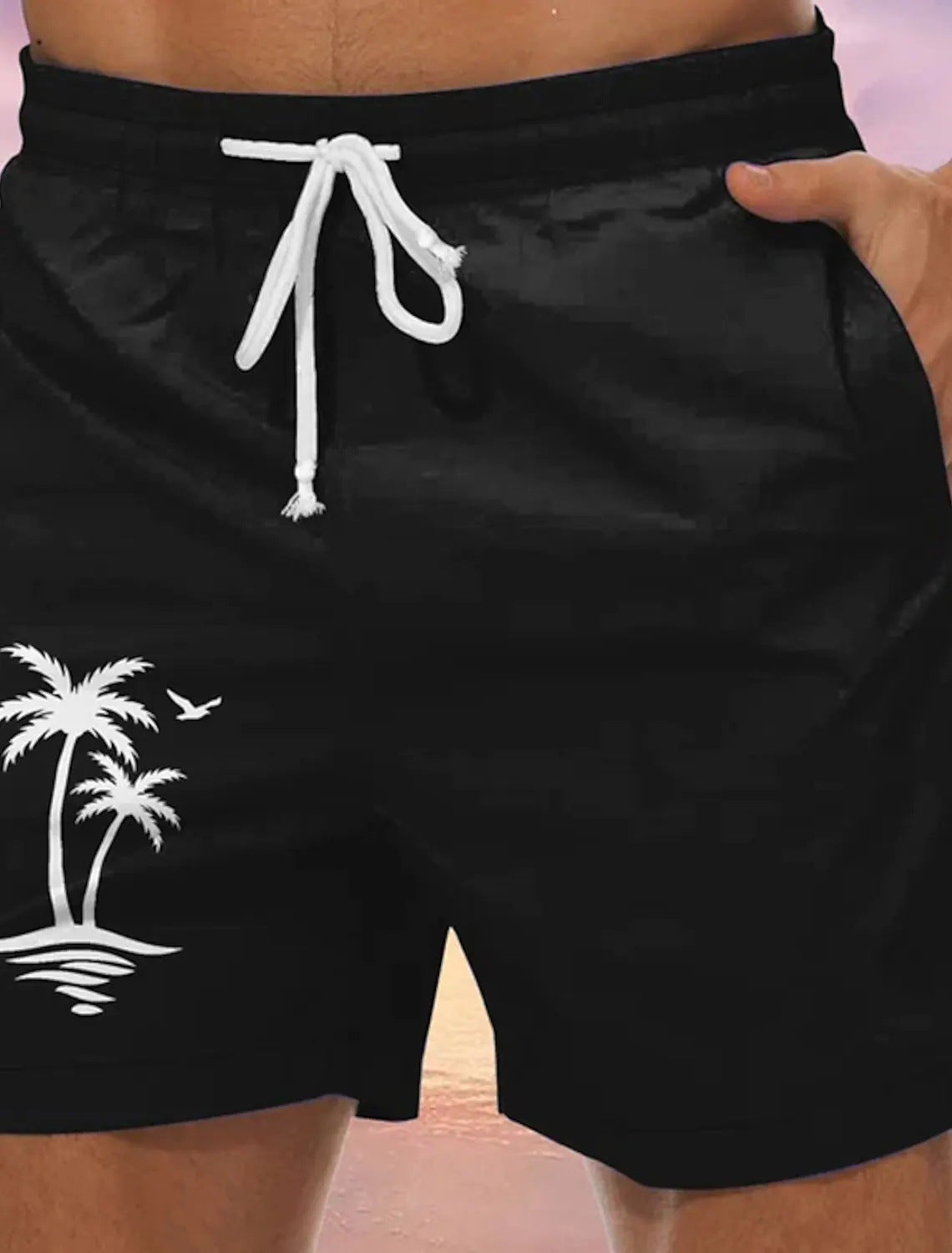 Men Swimming Beach 3D Printed Casual Holiday Bohemian Shorts