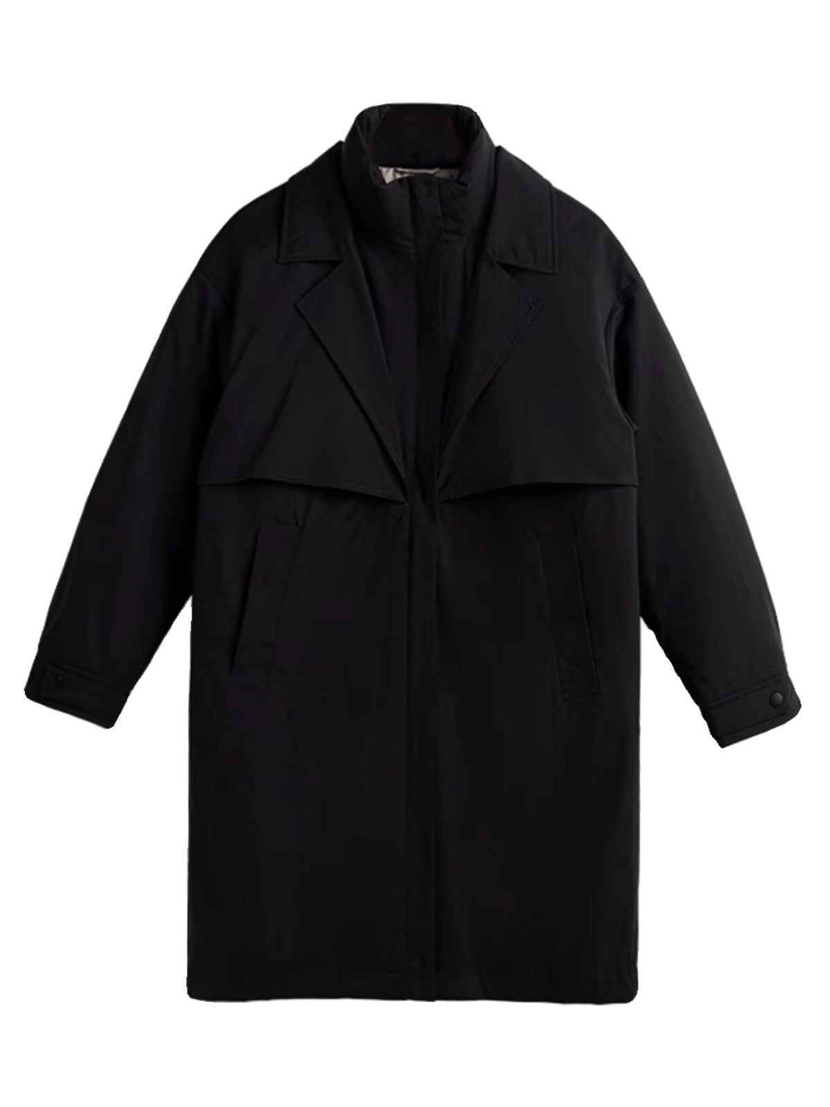 Winter Mid-length Lapel Trench Coat Korean Style