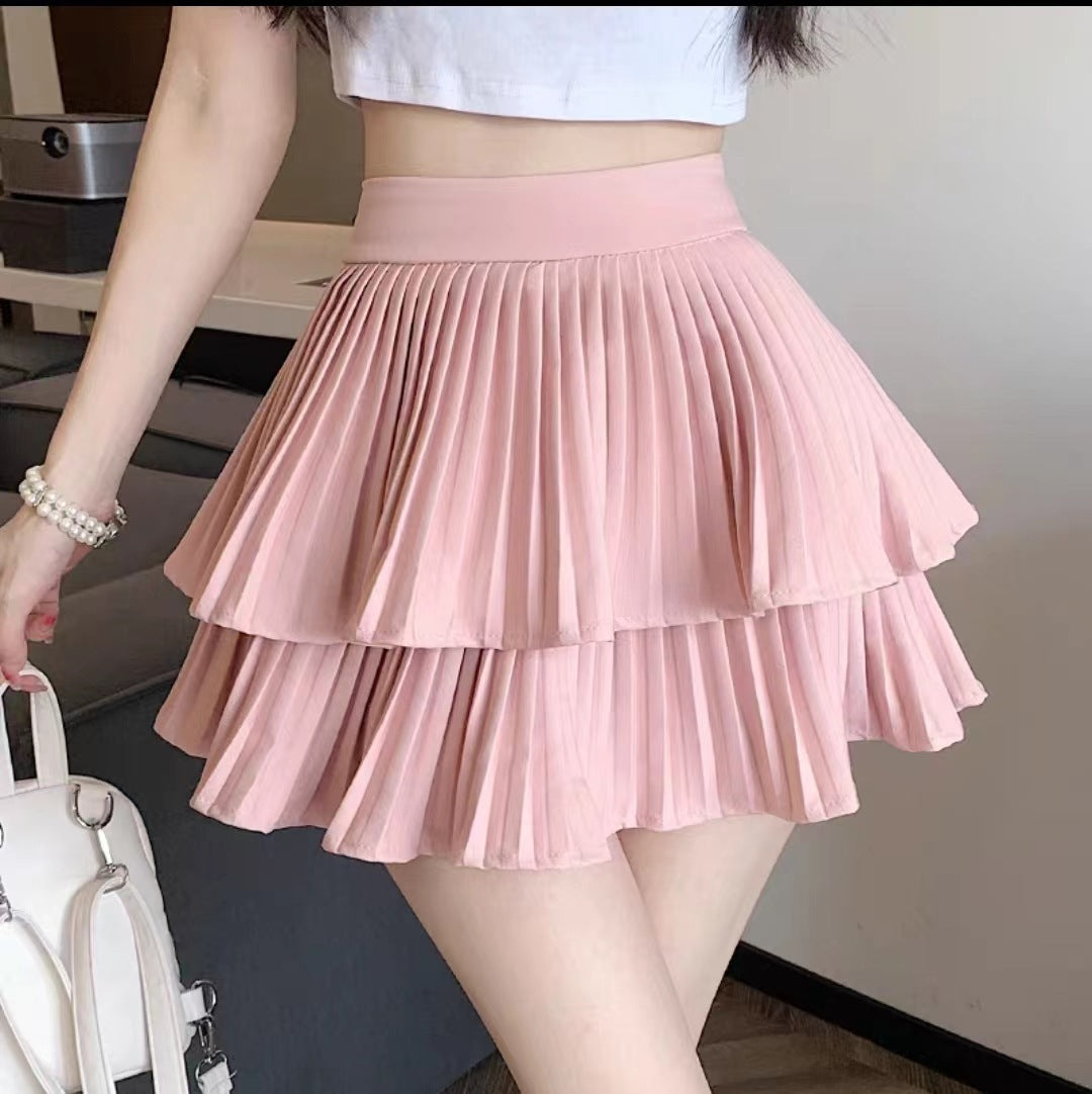 Fashion Ballet Style Pleated Tiered Skirt Women