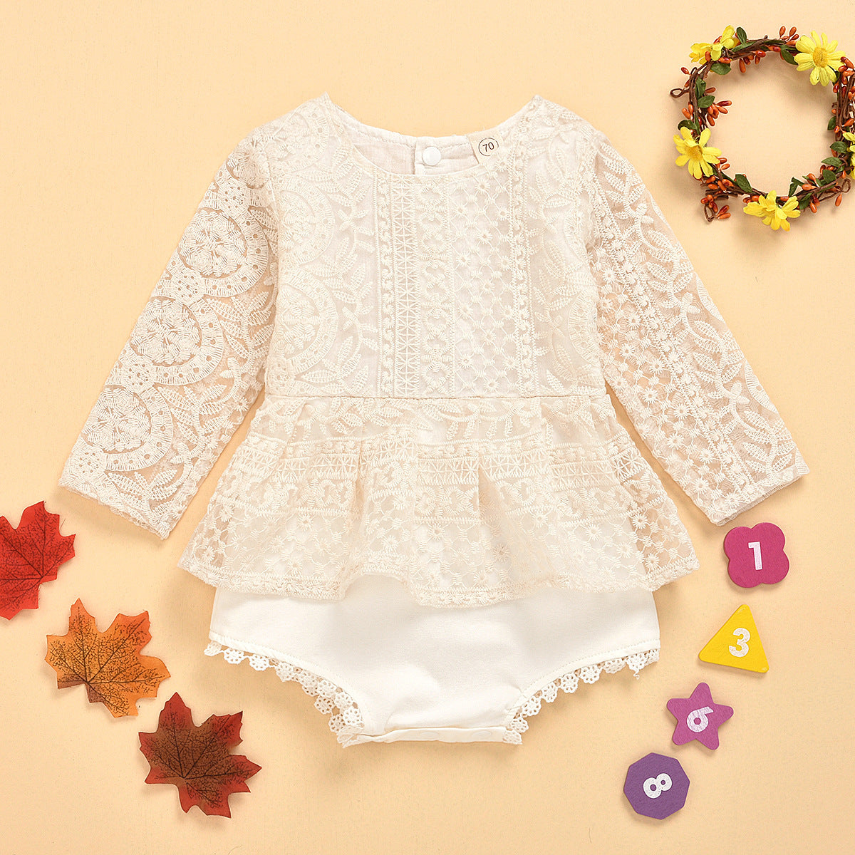 Lace baby jumpsuit