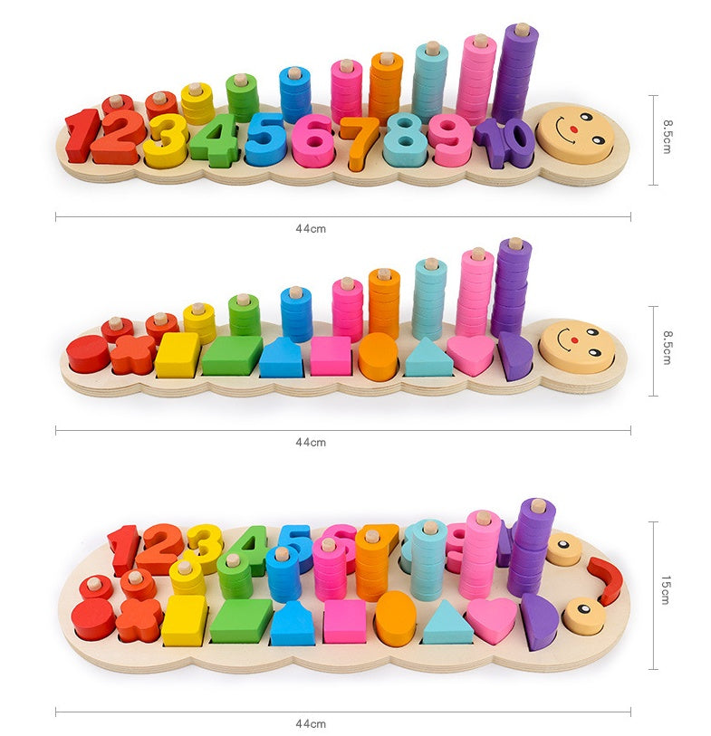 Early Childhood Education Wooden Logarithmic Board