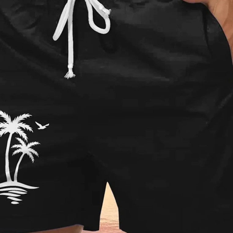 Men Swimming Beach 3D Printed Casual Holiday Bohemian Shorts