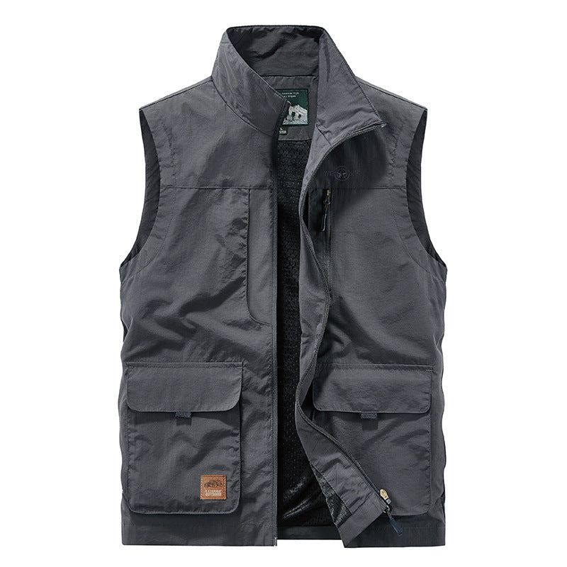 Outdoor Tourism Multi-pocket Work Pants Vest Jacket