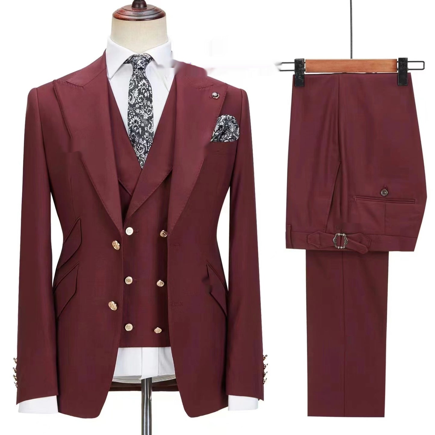 Autumn Cardigan Small Suit Latest Men3 Piece Set