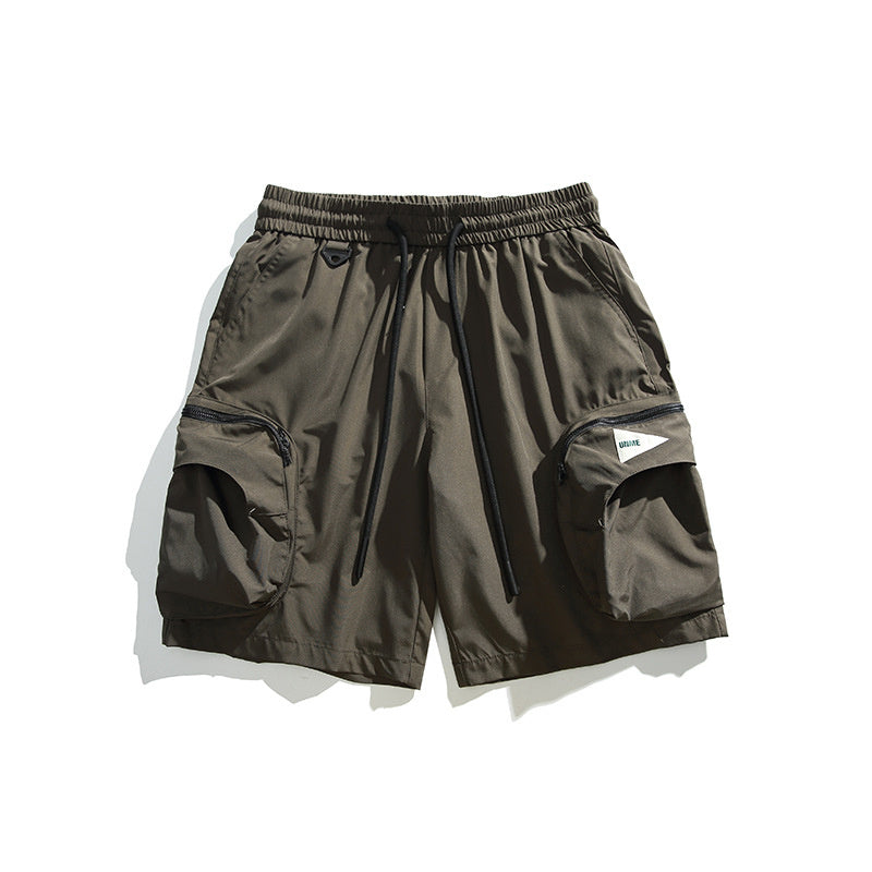 Three-proof Charging Shorts Travel Casual Multi-pocket Sports Mechanical Style Shorts