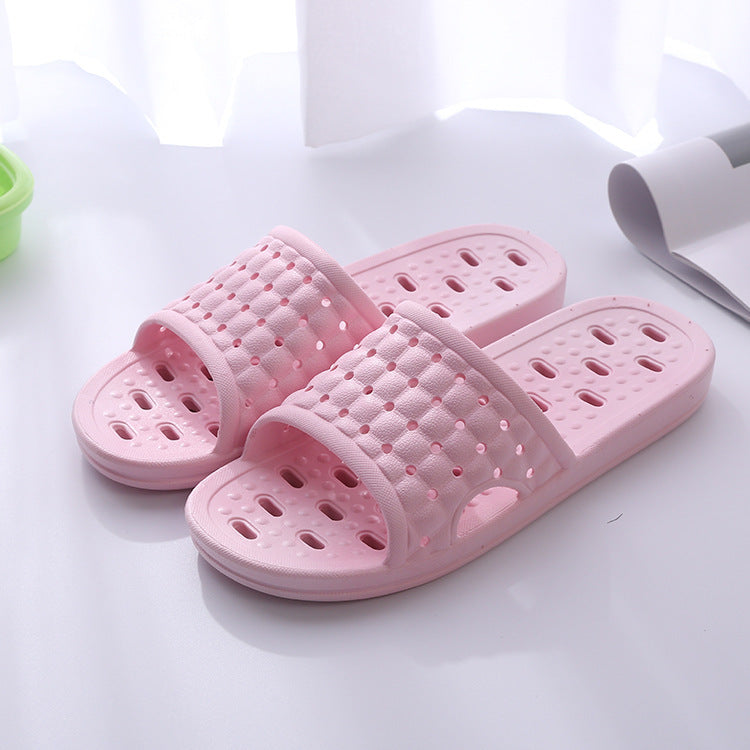 Summer House Shoes Non-slip Hollow Sole Design Floor Bathroom Slipper For Women Men