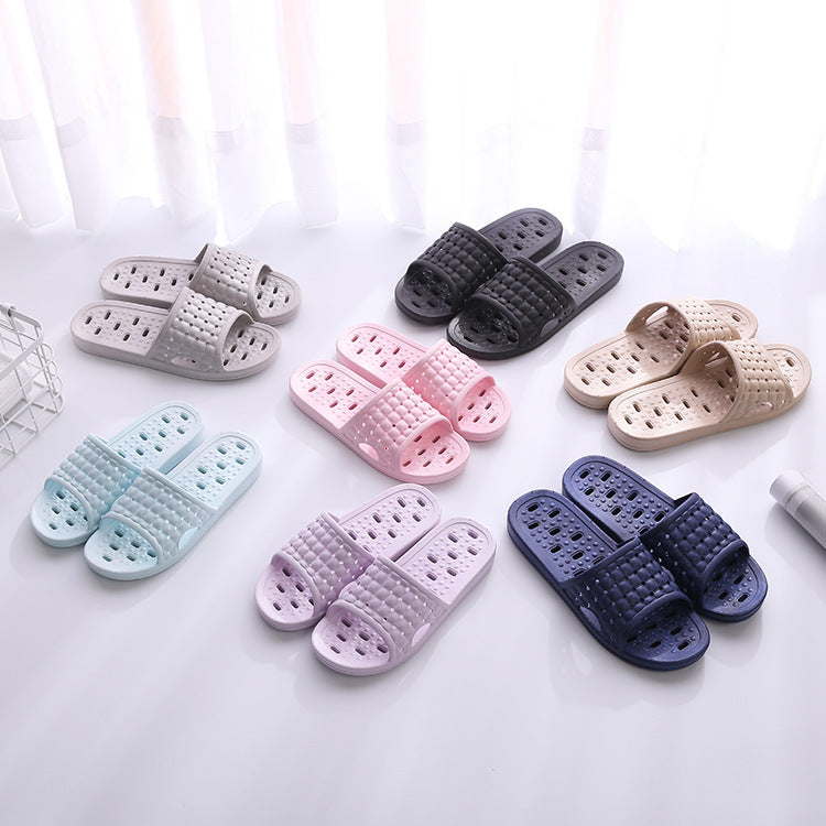 Summer House Shoes Non-slip Hollow Sole Design Floor Bathroom Slipper For Women Men