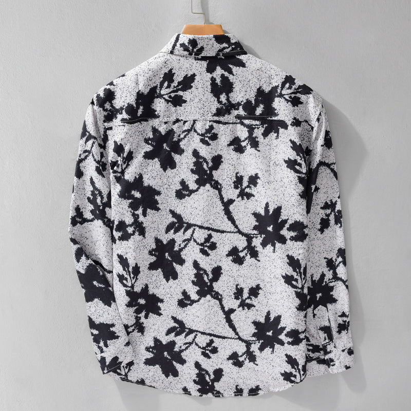 Printed Minimalist Long Sleeve Shirt Trendy Casual