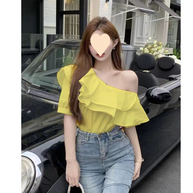 Women's Fashionable Elegant Lady Chiffon Top