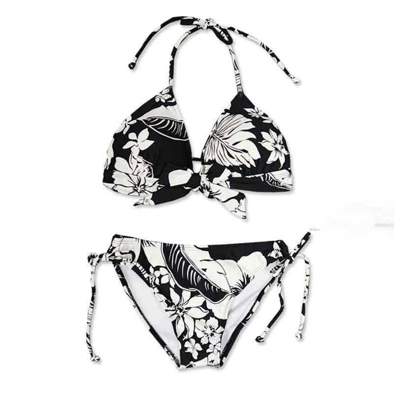 Wholesale explosion, black and white couples, three sets of split bikini wrap, hot springs swimming women's clothing