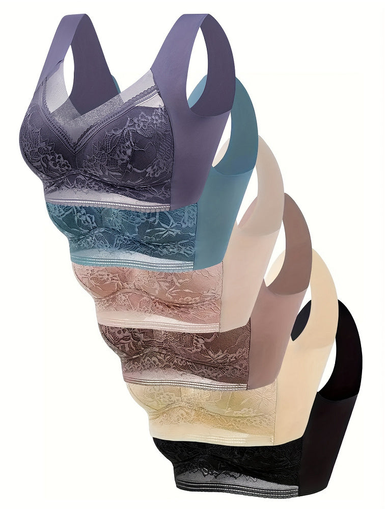 Summer Ice Silk Seamless Bras One Ladies