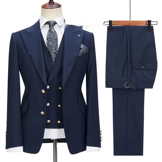 Autumn Cardigan Small Suit Latest Men3 Piece Set