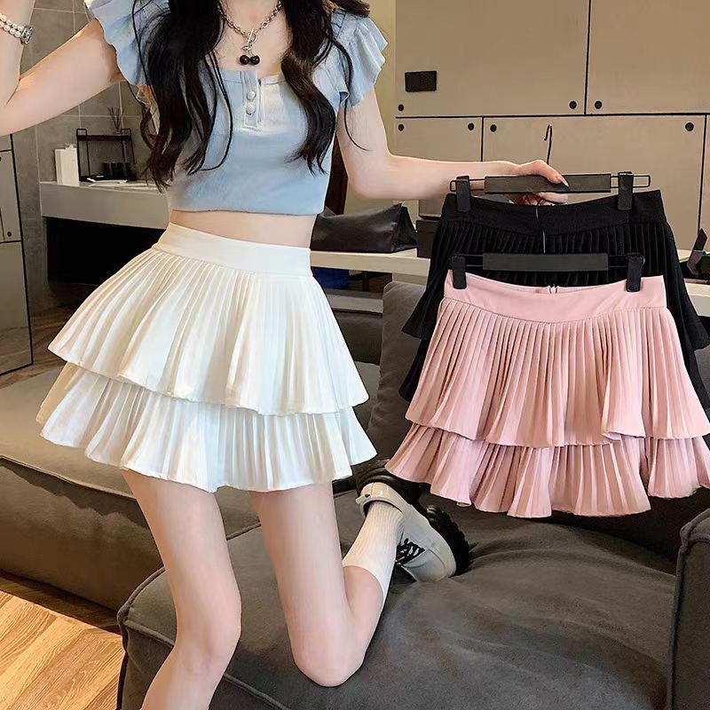 Fashion Ballet Style Pleated Tiered Skirt Women