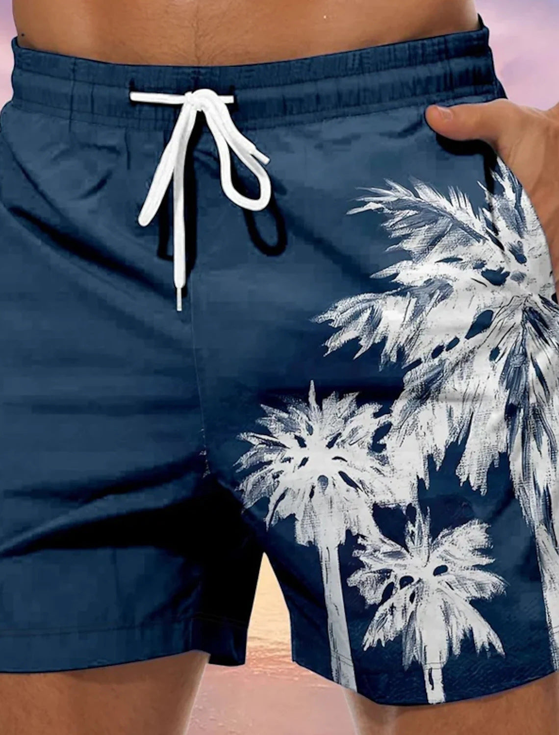 Men Swimming Beach 3D Printed Casual Holiday Bohemian Shorts