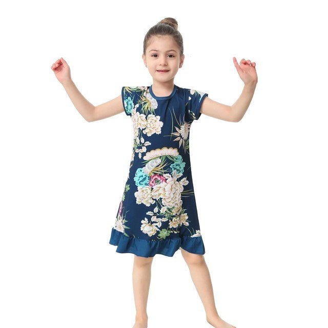 3D Printing Pajamas Children Clothes Children Pajamas Dresses Baby Girls Pajamas Pajamas