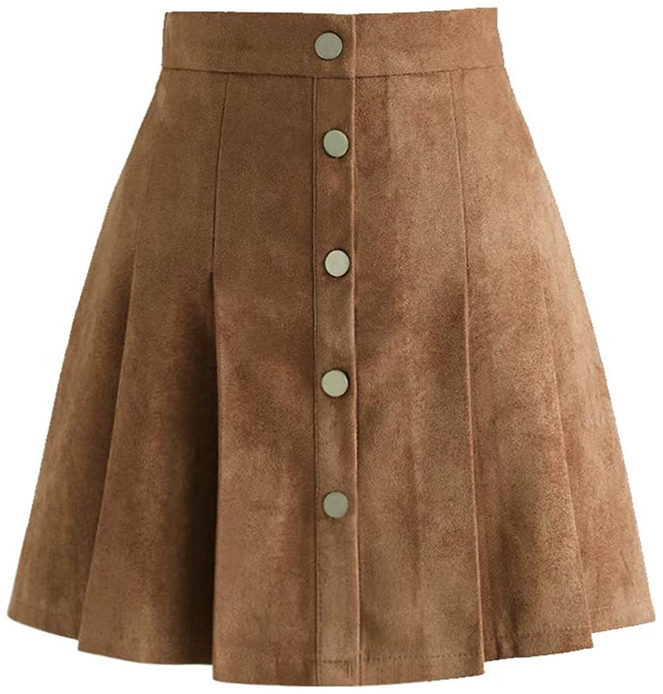 Europe And America Ladies Button Casual Skirt