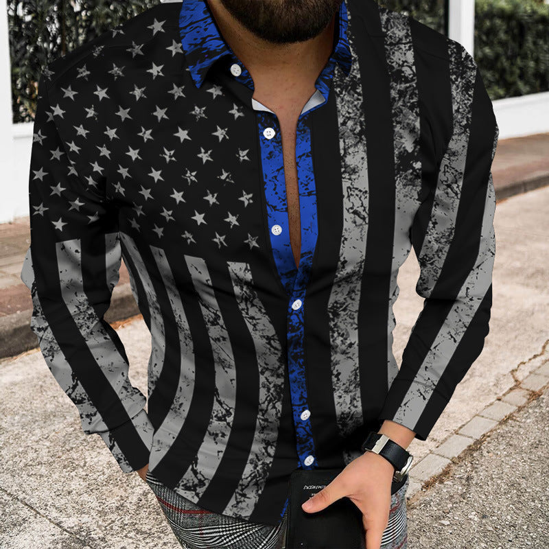 3D Printed Skull Shirt Men's Button Cardigan