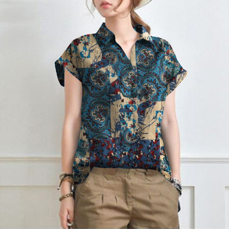 Women's Printed Short Sleeve Casual Fashion