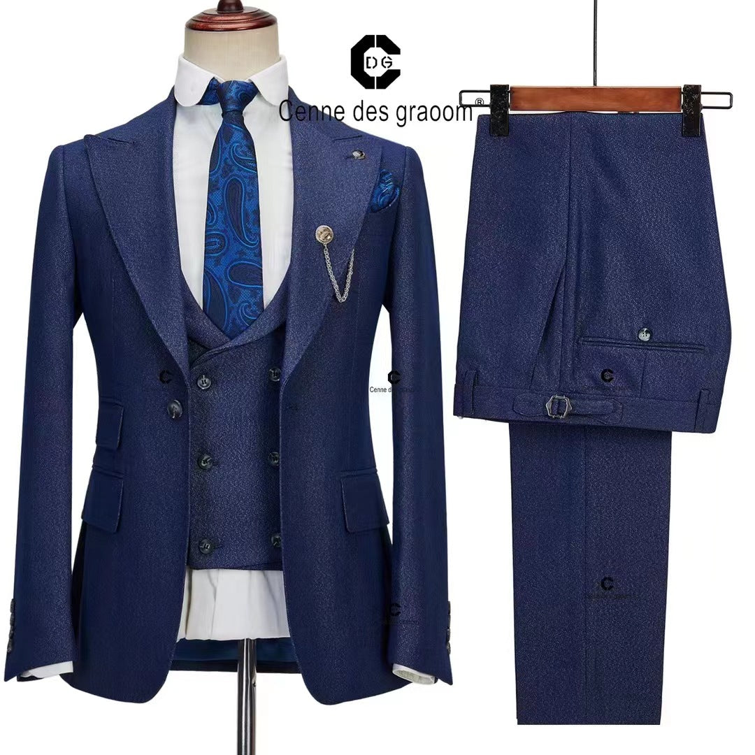 Dress Suit Men's Best Man Wedding Esmoquin