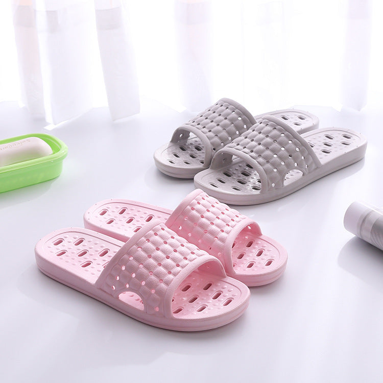 Summer House Shoes Non-slip Hollow Sole Design Floor Bathroom Slipper For Women Men