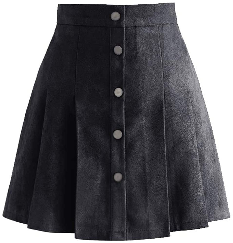 Europe And America Ladies Button Casual Skirt