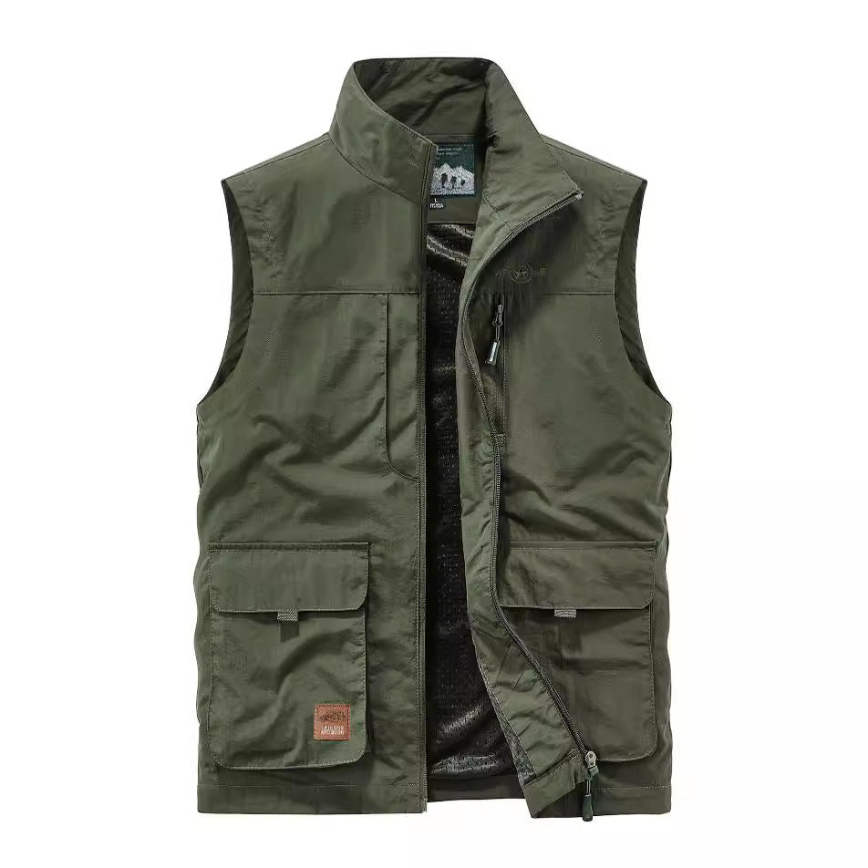 Outdoor Tourism Multi-pocket Work Pants Vest Jacket