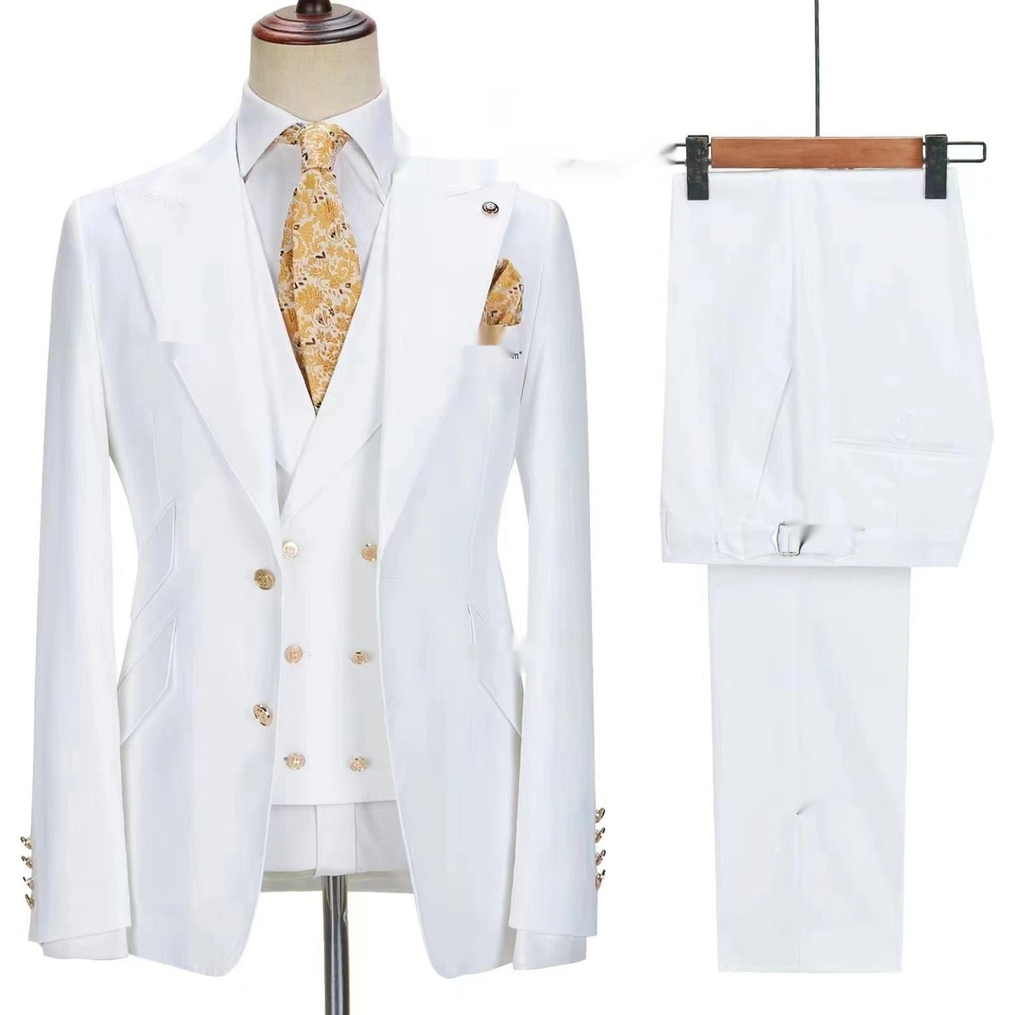 Autumn Cardigan Small Suit Latest Men3 Piece Set