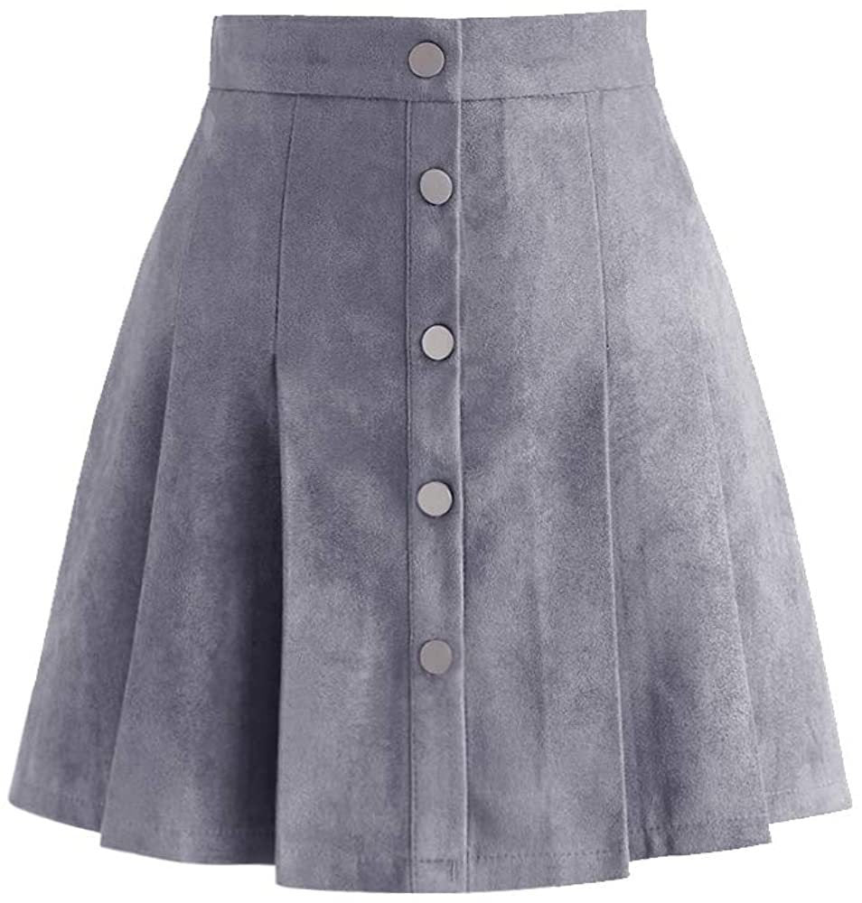 Europe And America Ladies Button Casual Skirt