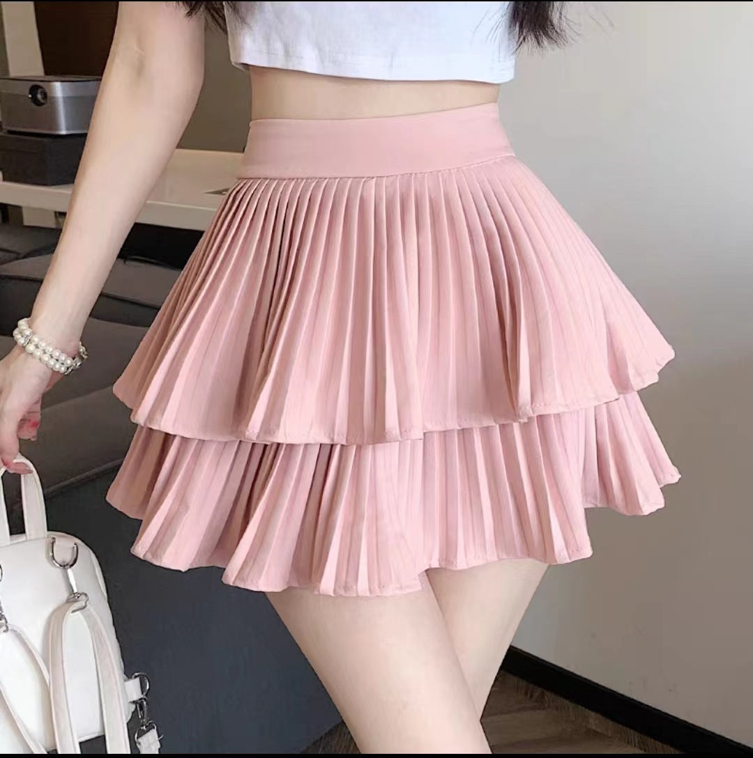 Fashion Ballet Style Pleated Tiered Skirt Women