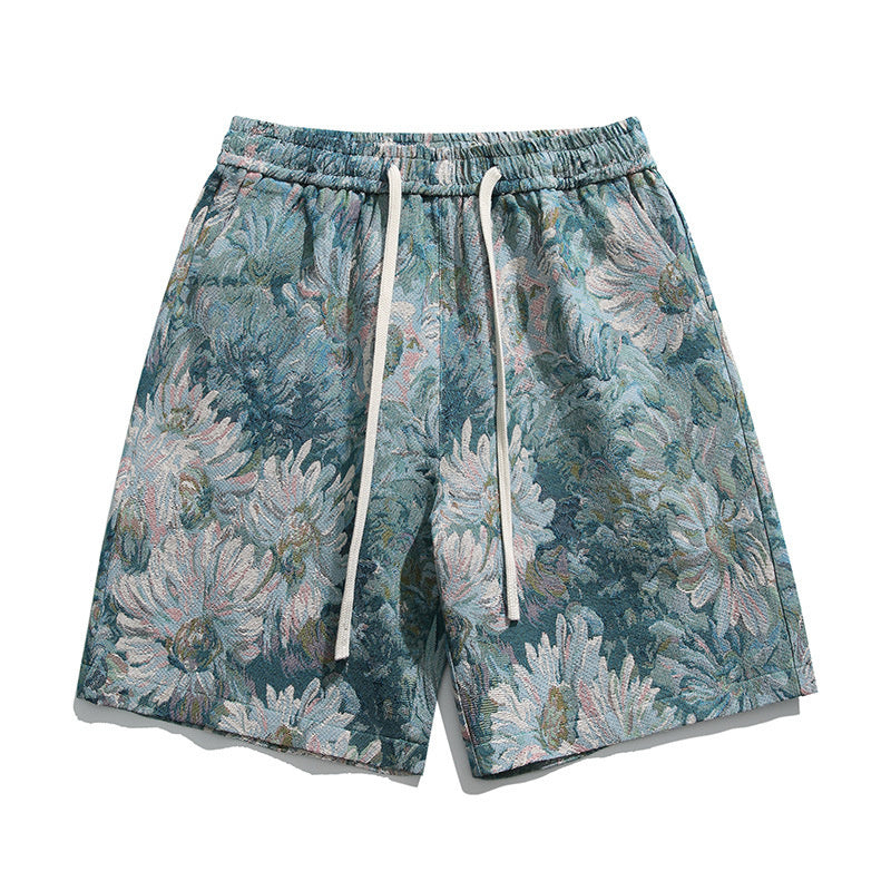 American Shorts Beach Pants Straight Casual Five Points