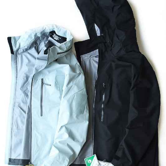 Multi-bag Hidden Cap Hard Shell Shell Jacket