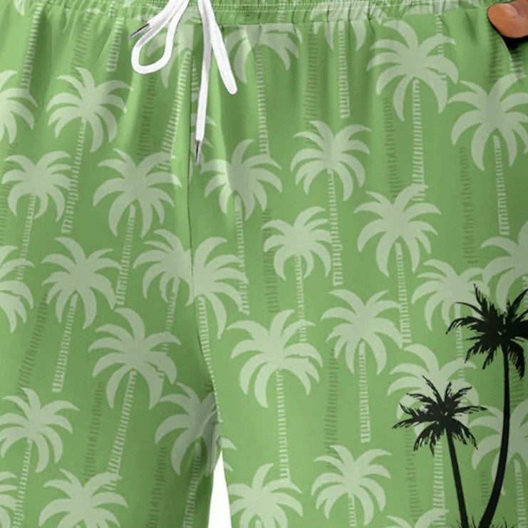 Men Swimming Beach 3D Printed Casual Holiday Bohemian Shorts