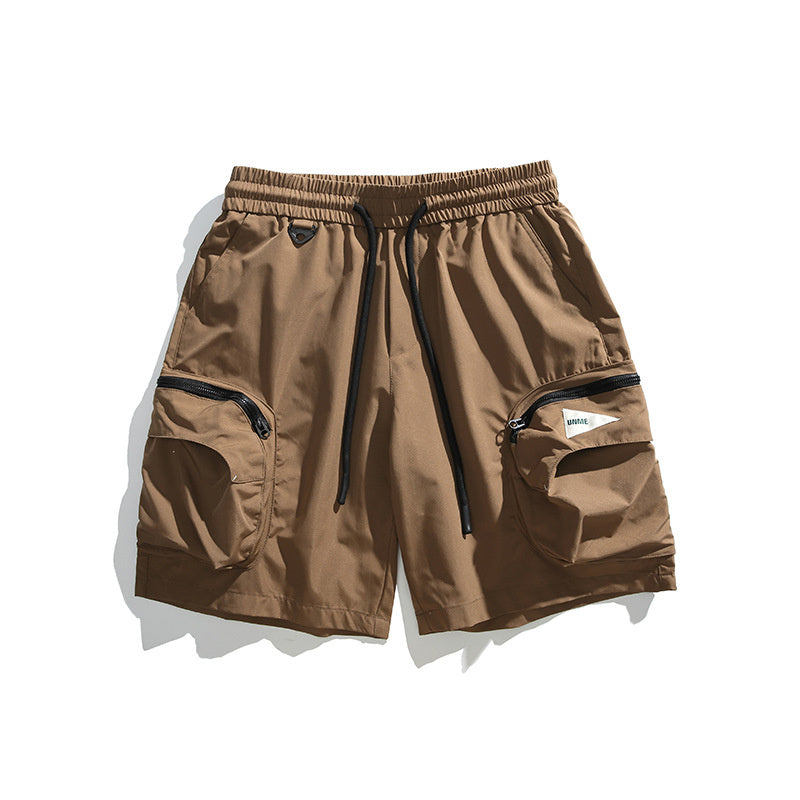 Three-proof Charging Shorts Travel Casual Multi-pocket Sports Mechanical Style Shorts