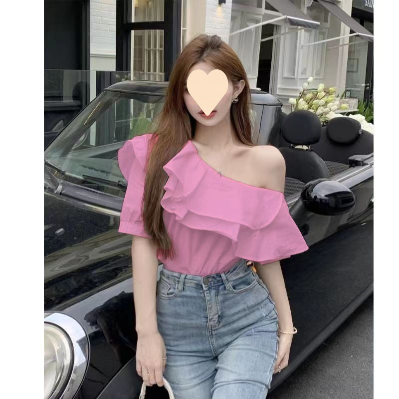 Women's Fashionable Elegant Lady Chiffon Top